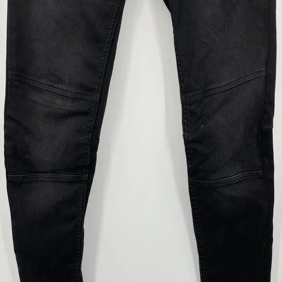 MAJE Black Moto Skinny Stretch Jeans Size 26 (EUR 36)